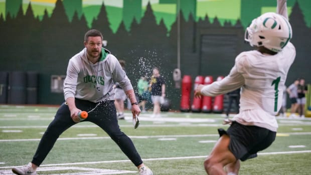 Dan Lanning Oregon Spring Practice Water Bottle